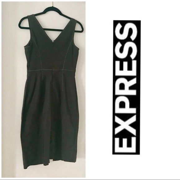 Express Dresses & Skirts - Express stretch sleeveless brown dress .